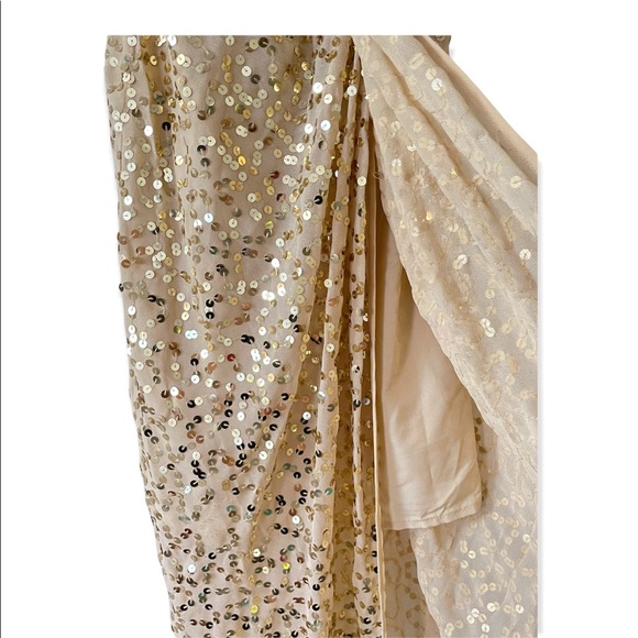 Asos Sequin Gold Dress - Picture 8 of 9